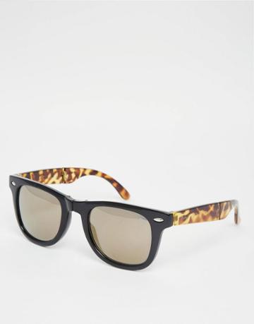 Ruby Rocks Festival Folding Sunglasses - Black