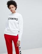 Iceberg Plain Logo Sweat - White