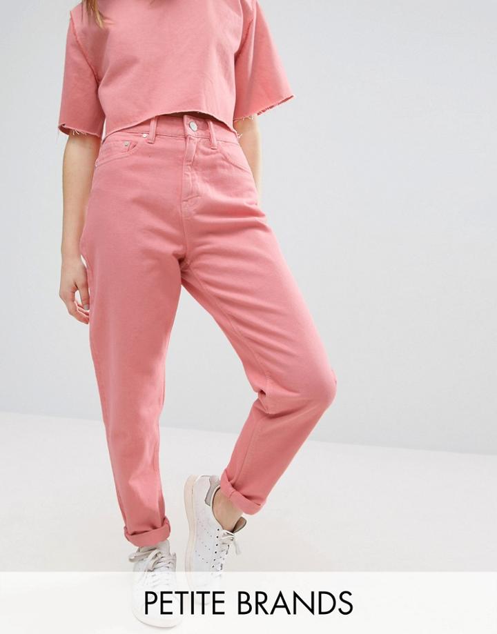 Waven Petite Elsa Relaxed Mom Jean - Pink