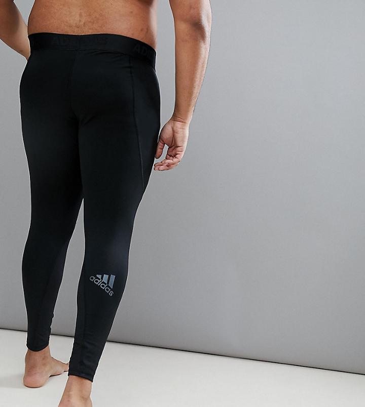 Adidas Plus Training Compression Tights In Black Cf7339 - Black