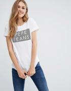 Pepe Jeans Glazie Logo T-shirt - White