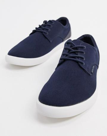 Jack & Jones Canvas Plimsoll In Navy