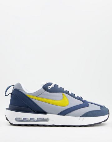 Nike Air Max Dawn Sneakers In Particle Gray And Citron