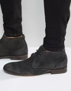 Hudson London Osbourne Suede Boots - Black