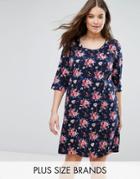 Junarose Floral T-shirt Dress - Multi