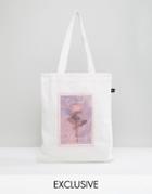 Lazy Oaf Exclusive Rose Print Tote Bag - Multi