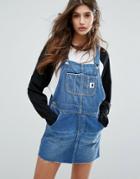 Carhartt Wip Charlotte Overall Dress With Raw Hem - Blue