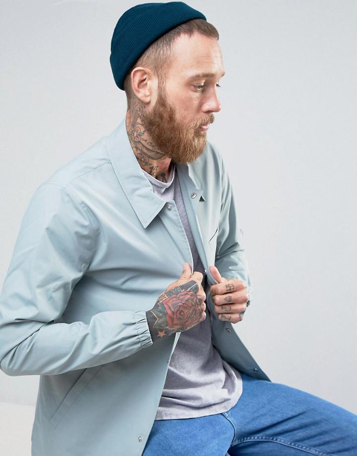 Asos Mini Fisherman Beanie In Teal - Green