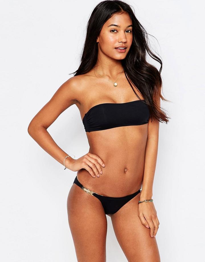 Melissa Odabash Bandeau Bikini Set - Black