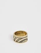 Classics 77 Engraved Wide Band Ring In Gold