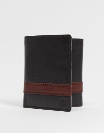 Silver Street Tri Fold Leather Wallet-brown