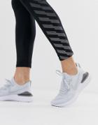 Nike Running Epic React 2 Flyknit Sneakers In Gray