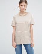 Wood Wood Dawn Nude Striped T-shirt - Cream