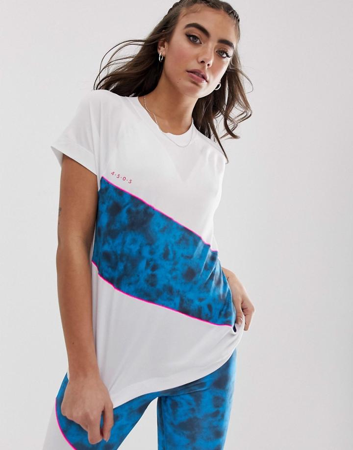 Asos 4505 Contrast Panel T-shirt - Multi