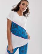 Asos 4505 Contrast Panel T-shirt - Multi