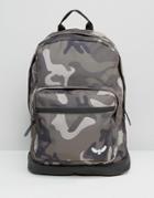 Bravesoul Camo Backpack With Front Pocket - Navy