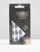Elegant Touch After Dark Limited Edition Sheer Black Matte Nail - Black