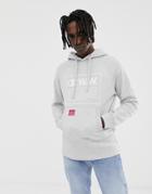 Champion X Wood Wood Hoodie With Large Logo In Gray - Gray