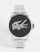 Lacoste Unisex Logo Bracelet Watch In Silver 2011131