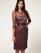 Coast Rini Spot Dress In Tulle - Purple