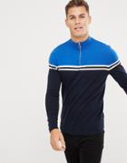 New Look Sweater With Funnel Neck In Blue - Blue