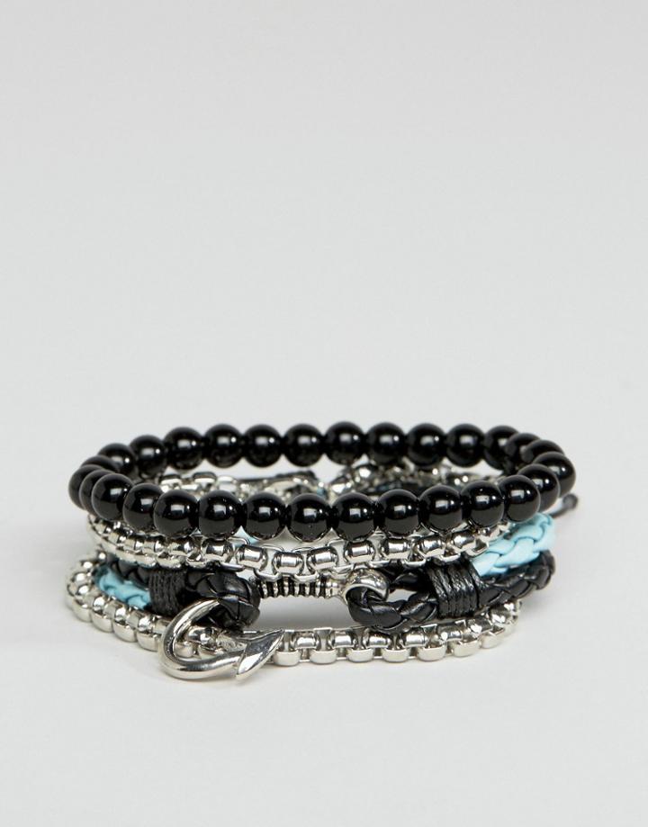 Aldo Beaded Bracelets In 4 Pack - Multi