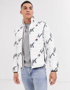 Tommy Hilfiger Platinum Printed Insulator Jacket In White