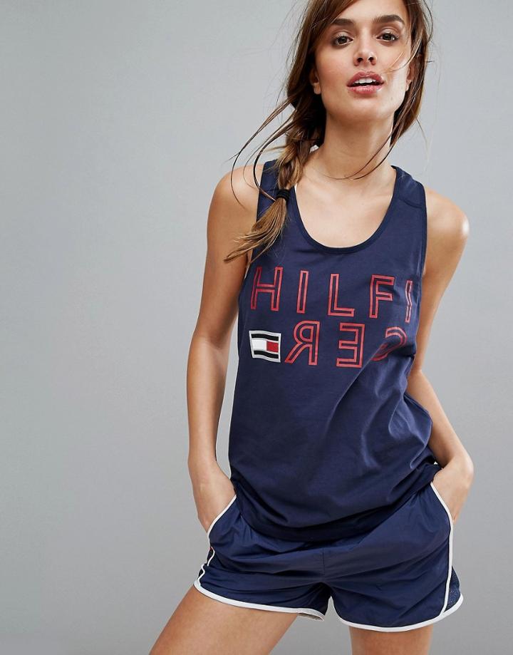 Tommy Hilfiger Logo Tank - Navy