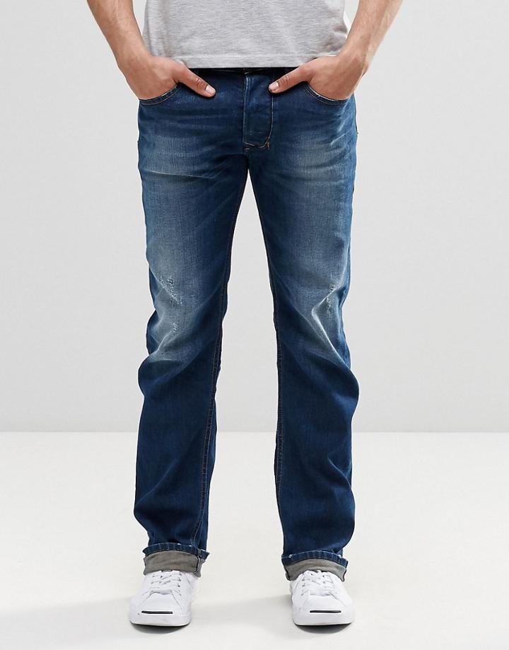 Diesel Larkee Straight Jeans 853u Dark Blasted - Dark Blasted