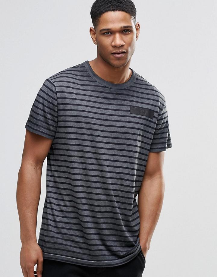 G-star Rancis Stripe T-shirt - Gray