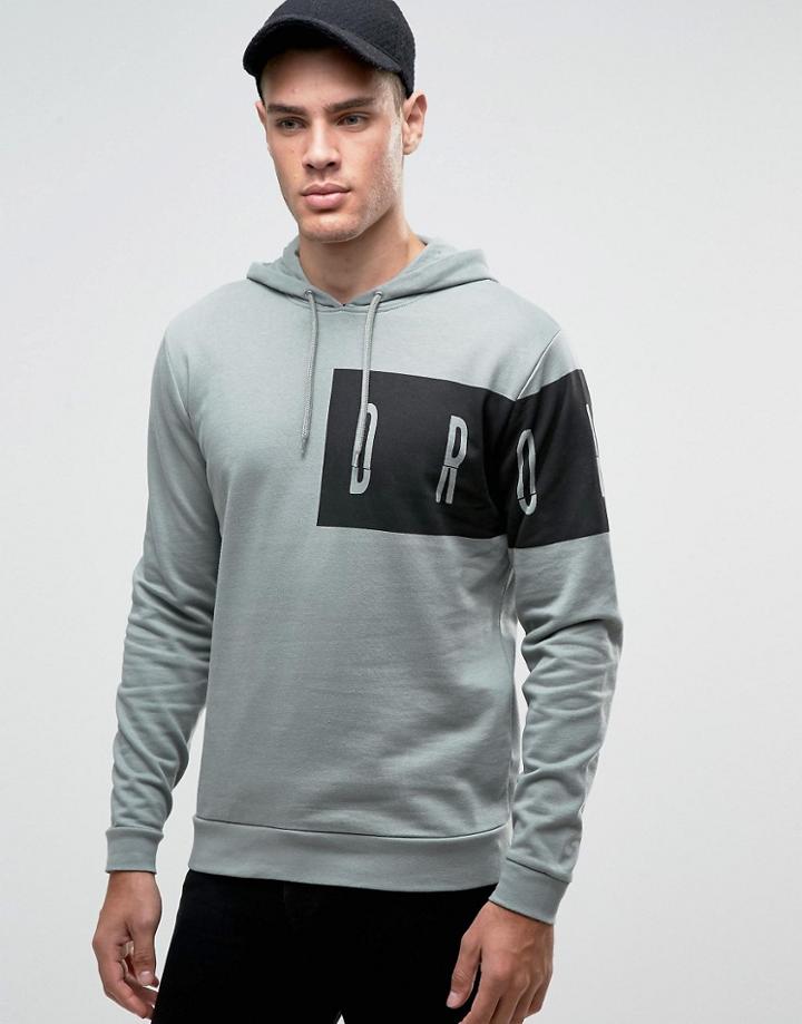Asos Hoodie With Print - Green