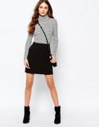 New Look Pocket A-line Skirt - Black