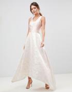 Coast Pearl Metallic Maxi Dress - Cream