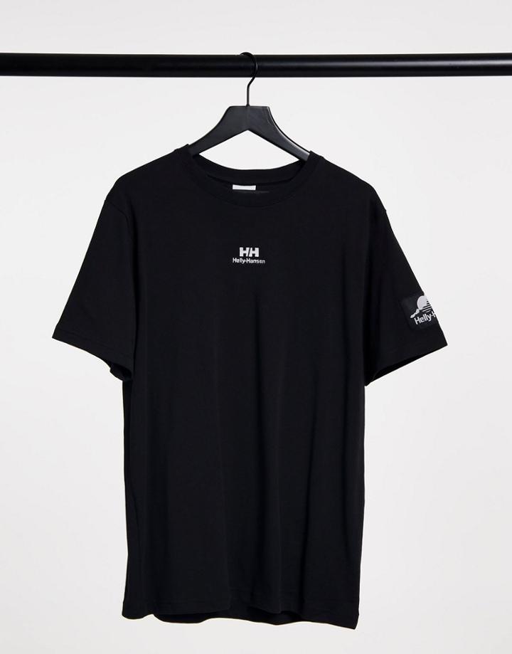 Helly Hansen Yu Patch T-shirt In Black