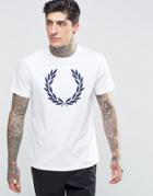 Fred Perry T-shirt With Laurel Wreath In White - White