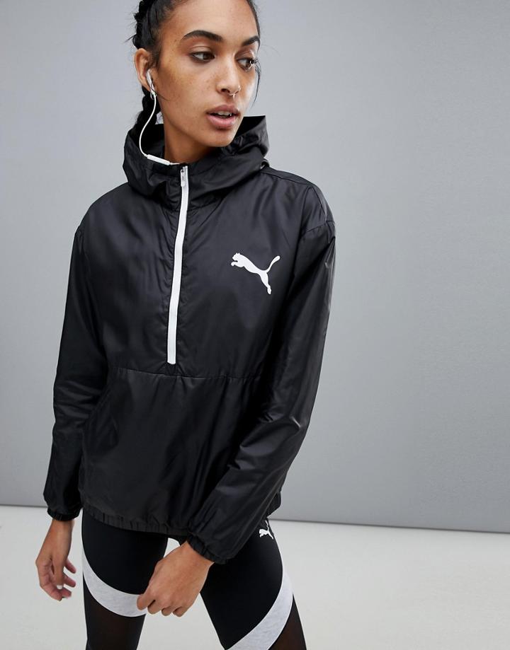Puma Spark 3/4 Zip Wind Jacket - Black