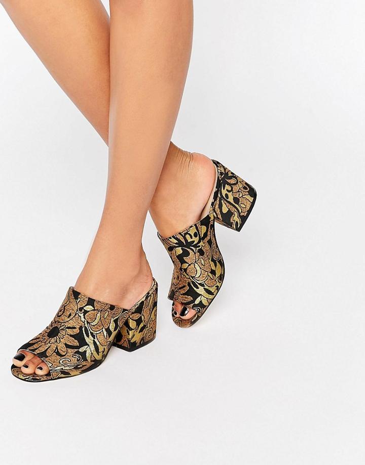 Asos Highland Heeled Mules - Jacquard