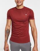 Asos 4505 Icon Training T-shirt With Quick Dry-red