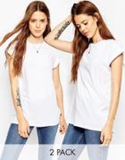Asos The Ultimate Easy T-shirt 2 Pack - White