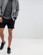 Jack & Jones Core Jersey Short With Heat Sealed Pocket - Black