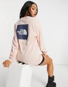 The North Face Box Nse Long Sleeve T-shirt In Pink