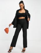 Asos Design Mix & Match Slim Straight Suit Pants In Black