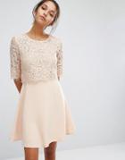 Suncoo Lace Dress - Pink