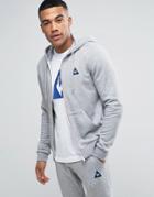 Le Coq Sportif Full Zip Hoodie In Gray 1710371 - Gray