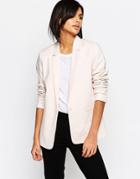 Selected Leorna Tailored Blazer - Peach Blush