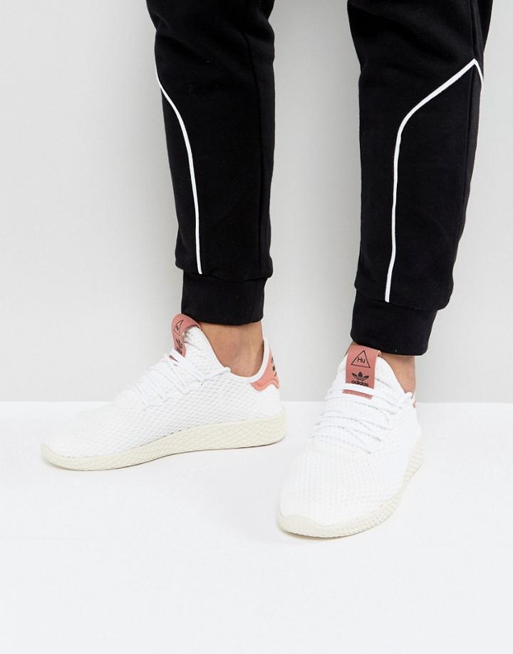 Adidas Originals X Pharrell Williams Tennis Hu Sneakers In White Cp9763 - White