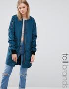Noisy May Tall Long Sleeved Parka - Blue