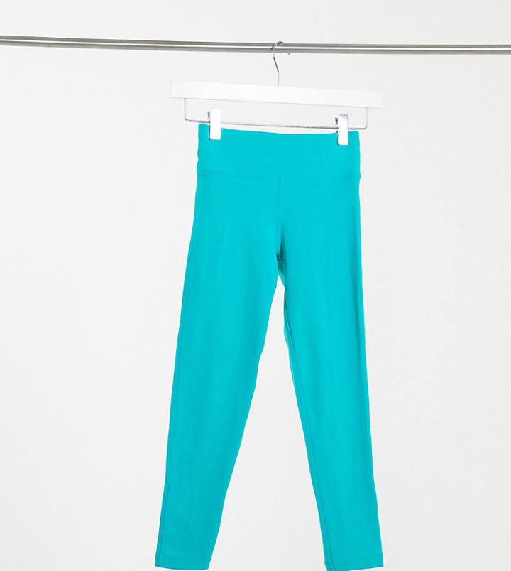 Asos 4505 Petite Icon Legging In Cotton Touch-blue