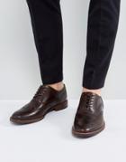 Aldo Bartolello Leather Brogue Shoes In Brown - Brown