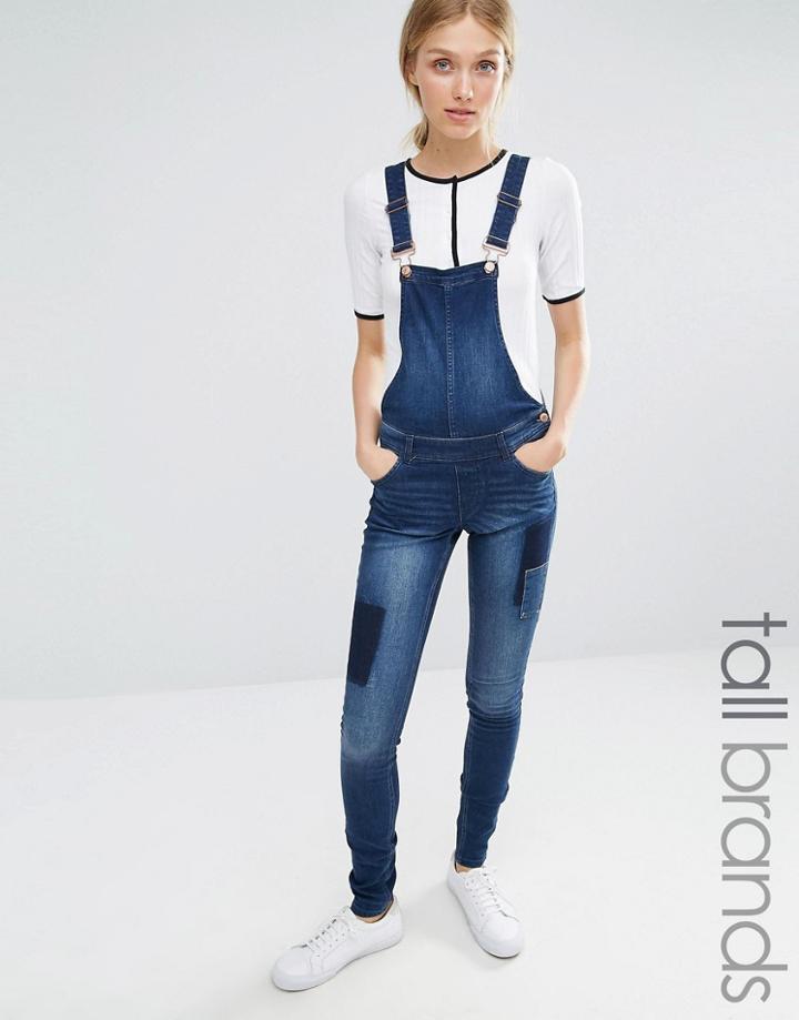 Vero Moda Tall Patch Overall - Blue